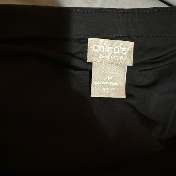 Chicos Size 12 Pants with strings to crop - Picture 2 of 4